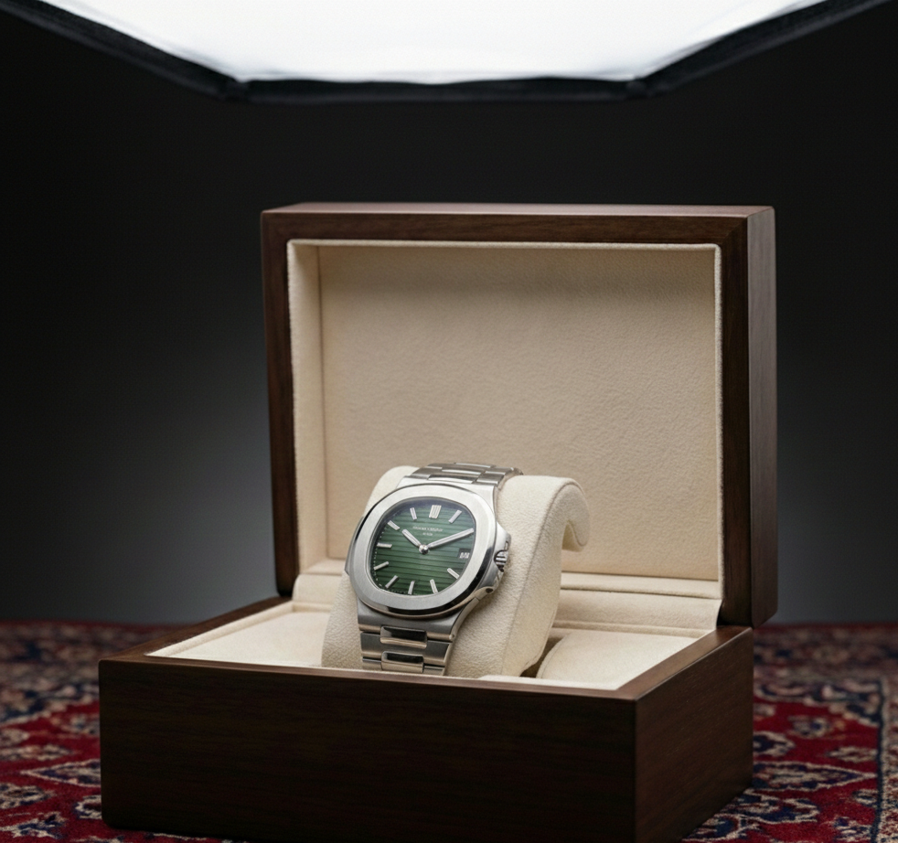 Premium Patek Philippe Saat – Mavi & Yeşil Kadran Seçenekli